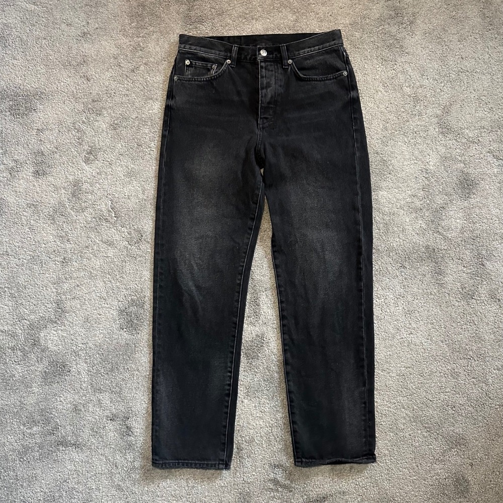 Ksubi Jeans Mens 30 Faded Black Straight Leg Button Fly ANTI K ANGST